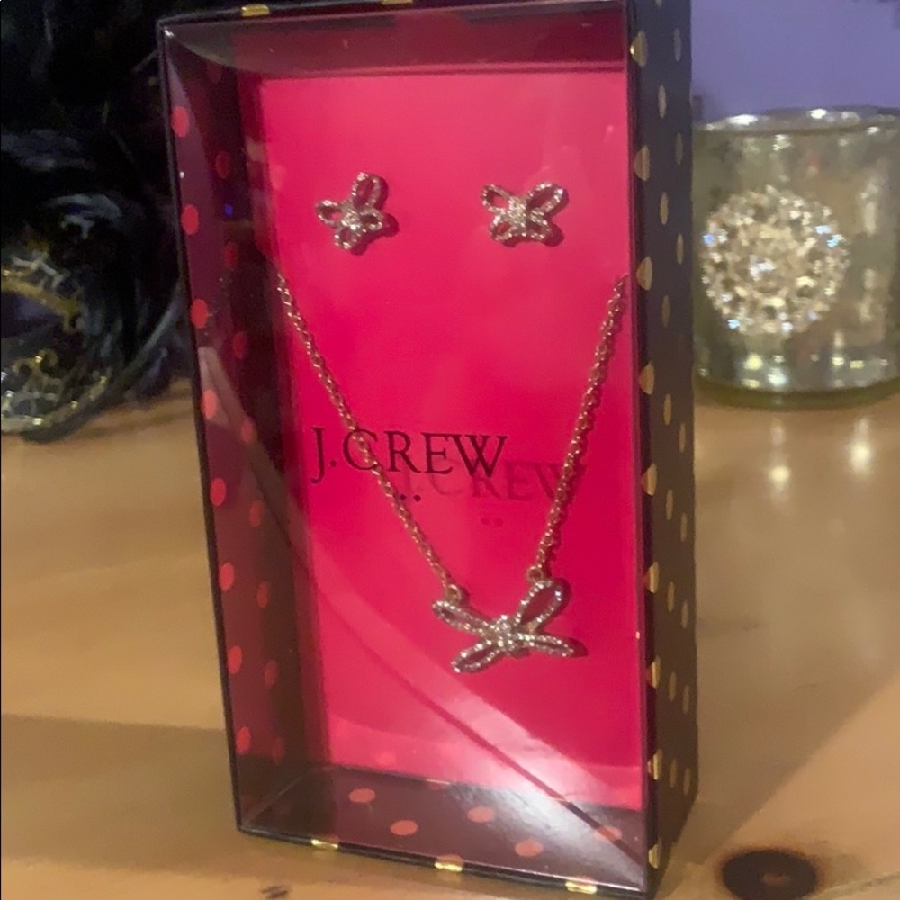 J. Crew necklace and earrings gift set